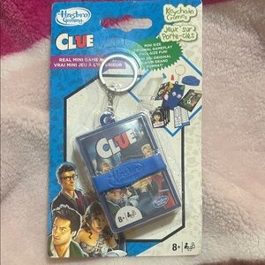 Hasbro Clue Keychain Game - Blue and White